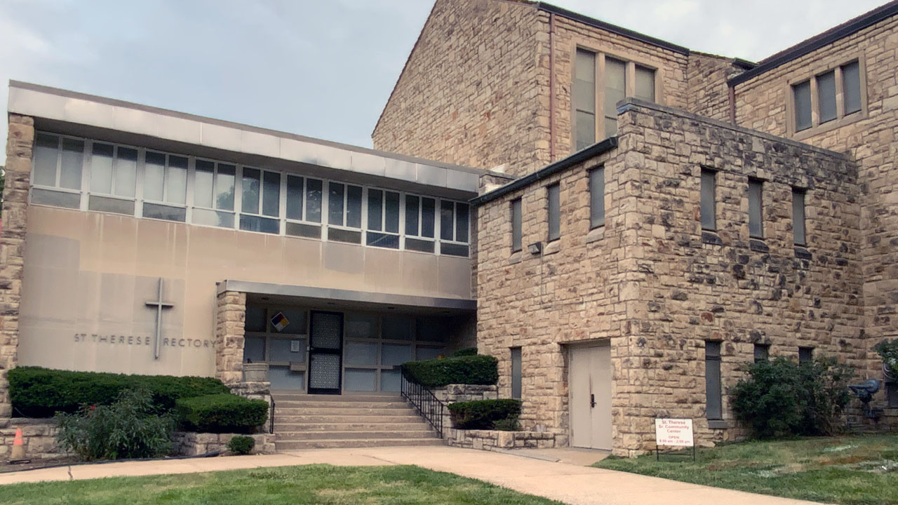 St Therese Little Flower Parish office and Community Center entrance