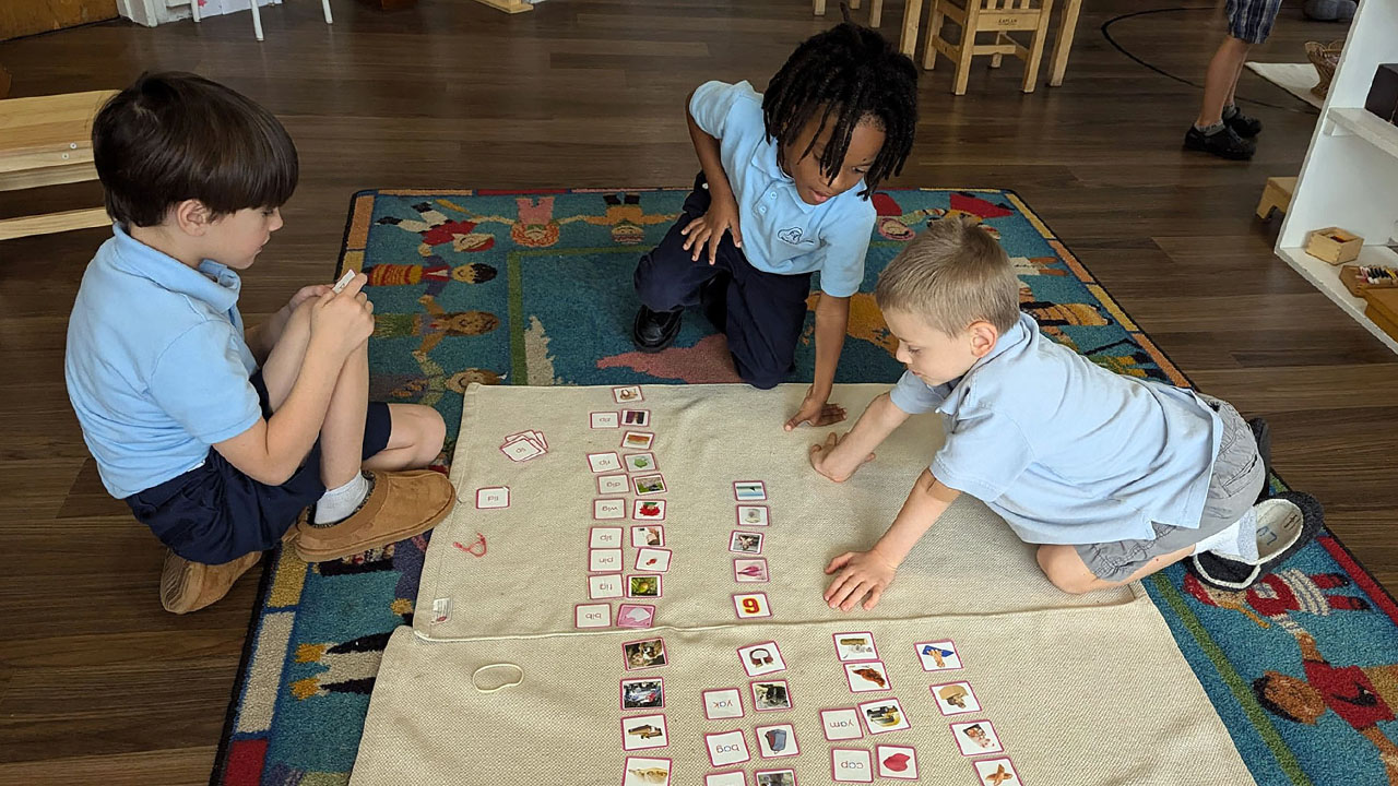 A classroom in the Our Lady's Montessori School located on the St. Therese Little Flower Parish campus.