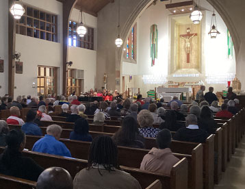 Mass at St Therese Little Flower Catholic Church